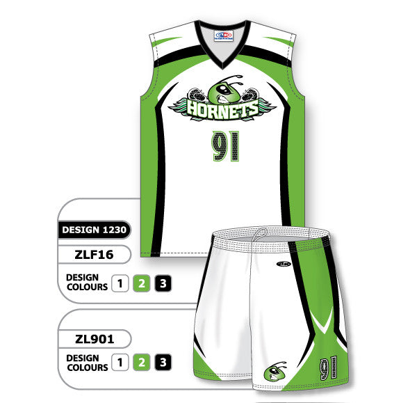 Athletic Knit Custom Sublimated Girls Sleeveless Lacrosse Uniform Set Design 1230 (ZLFS16-1230)